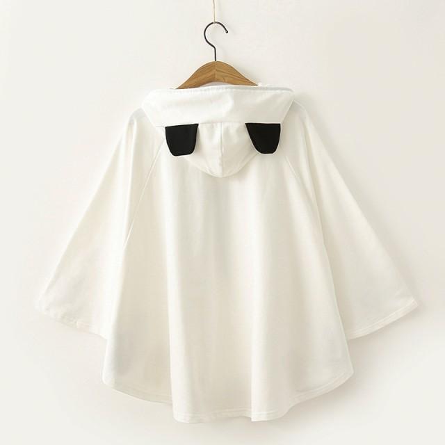 ケープ ポンチョ 猫柄 ネコ 秋服 春秋 かわいい 衣装 フード付き ポンチョコート アウター 森ガール 学生 ショート丈 森ガール A555 Happinessshop 通販 Yahoo ショッピング