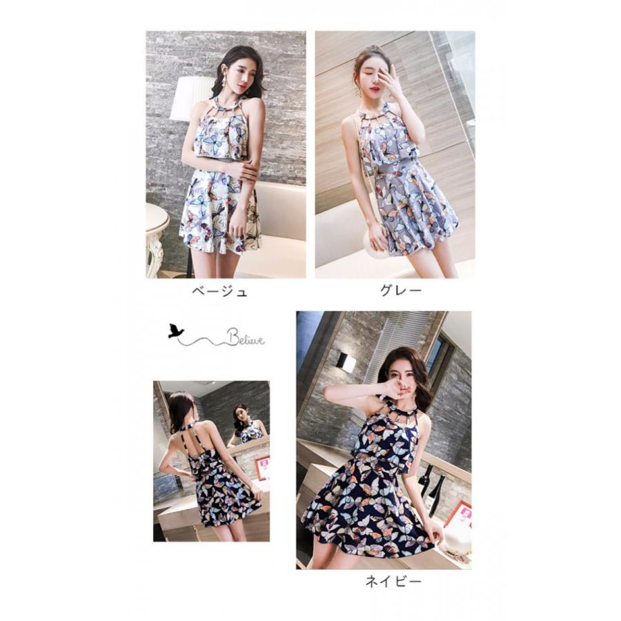 一体型 蝶柄水着 レディース ビキニ バスト盛れる ワンピース 水着 女性用 体型カバー 着痩せ 細身セクシー 可愛い ビーチ 韓国風 Bikini 人気 爽やか 1449 ハピネスキャメル 通販 Yahoo ショッピング