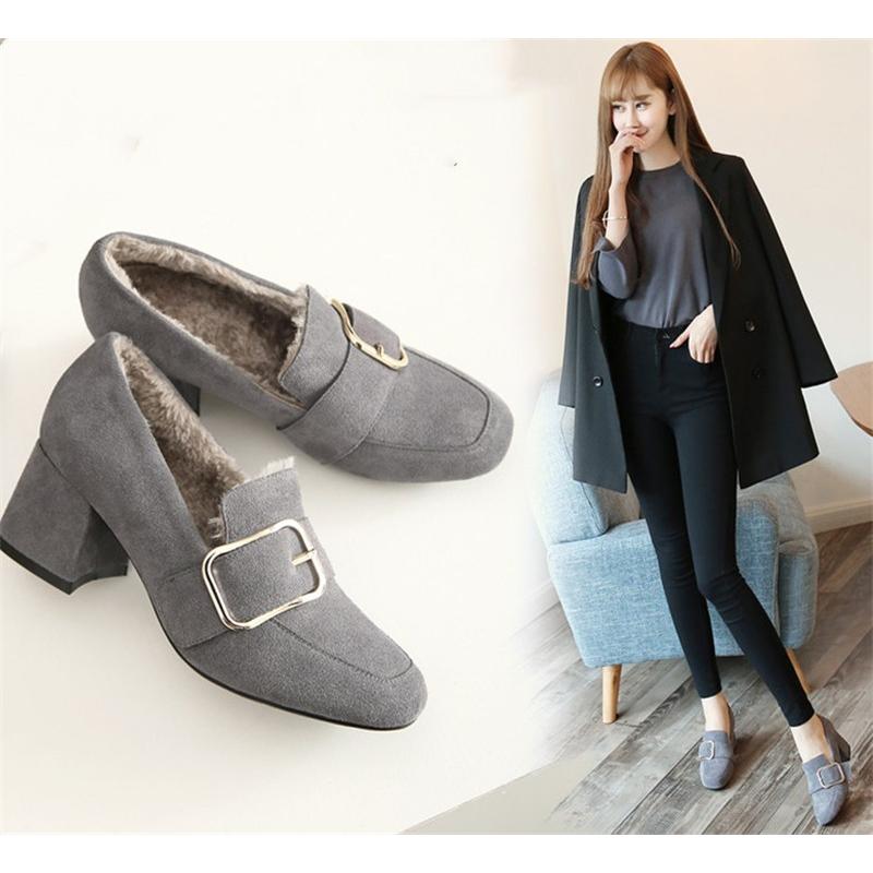 3色 2種類 レディース 19秋冬新作 スエード本革 春秋冬靴 太ヒール 靴 裏起毛 エレガント 通勤 疲れないヒール5 5cm 防滑 着痩せ 1474 ハピネスキャメル 通販 Yahoo ショッピング