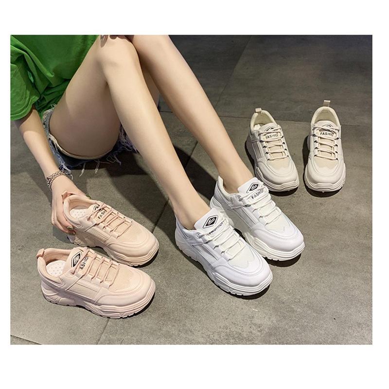 3色レディース スニーカー ダッドスニーカー 厚底 ランニング 靴 スニーカー トレンド スポーツ シューズ 美脚 オシャレ通気19新作 人気 軽量 軽 2681 ハピネスキャメル 通販 Yahoo ショッピング
