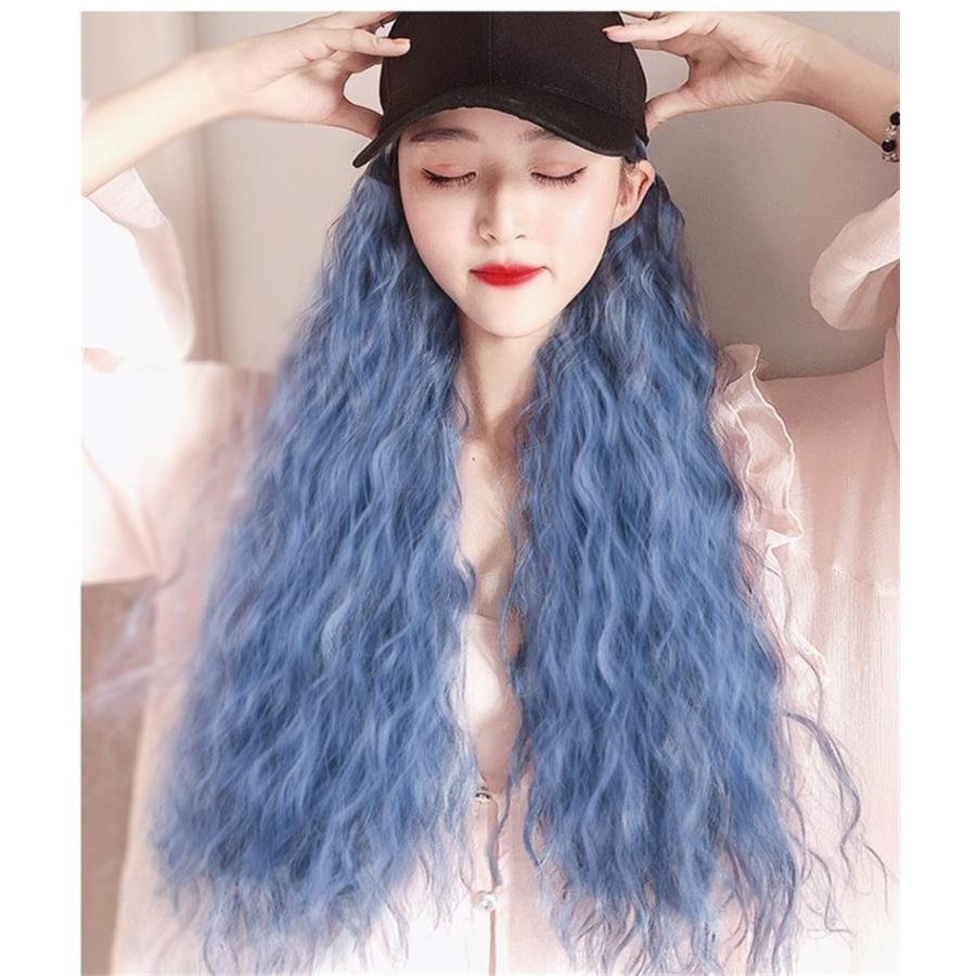 レディース 一体型帽子用 カール Wig ロングエクステ 小顔効果 キャップ帽子付きウィッグ ウェーブ 髪付き き耐熱 ロング巻き セミロング 2819 ハピネスキャメル 通販 Yahoo ショッピング