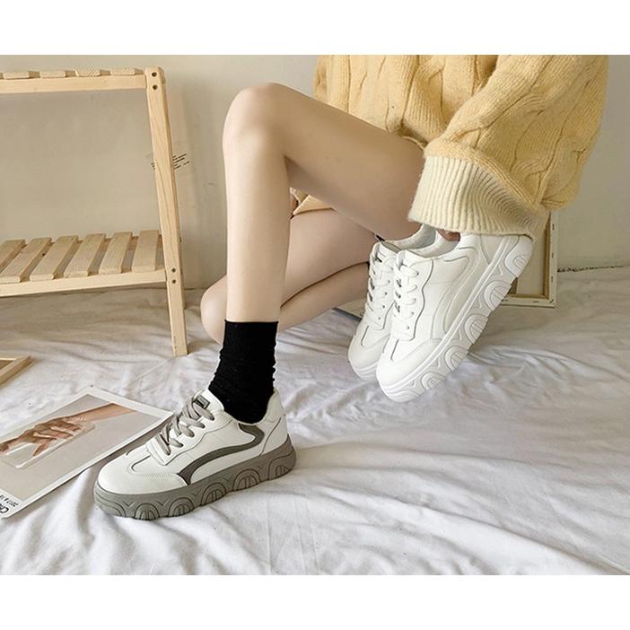 2色レディース スニーカー ダッドスニーカー 厚底 ランニング 靴 スニーカー トレンド スポーツ シューズ 美脚 白い運動靴 新作 人気 軽量 軽 ヒール3 5cm 32 ハピネスキャメル 通販 Yahoo ショッピング