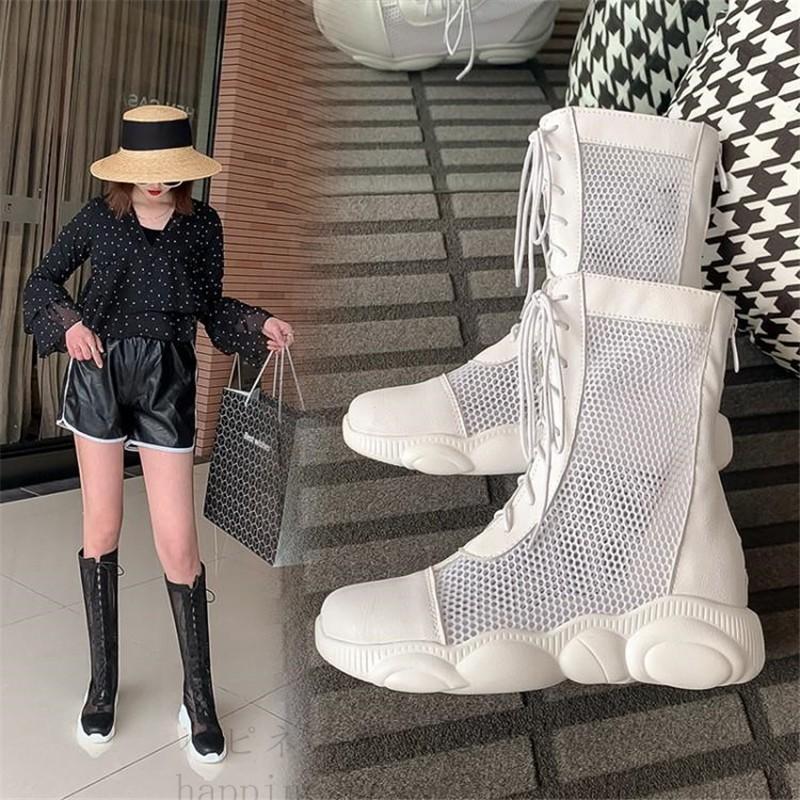 2色 サマー夏ブーツ サンダルメッシュブーツ スーパー繊維pu 厚底4 5cm ロングブーツ ショートブーツレディース 美脚 通気夏作女性新作 210 265mm 3635 ハピネスキャメル 通販 Yahoo ショッピング