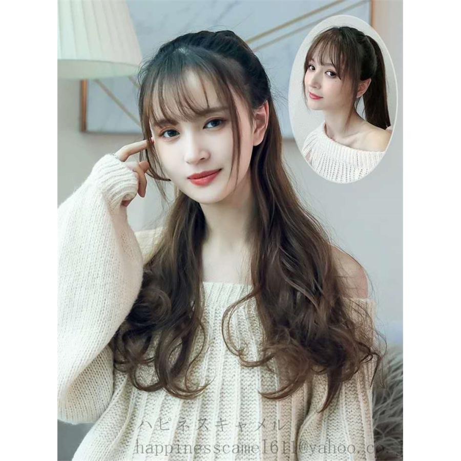 3色付け毛ポニーテール 部分 ポインウィッグ レディース ボリュームアップ エクステ ロング ふわふわ巻き髪 耐熱 可愛い自然ウィッグ 取り付け簡単60cm 4175 ハピネスキャメル 通販 Yahoo ショッピング