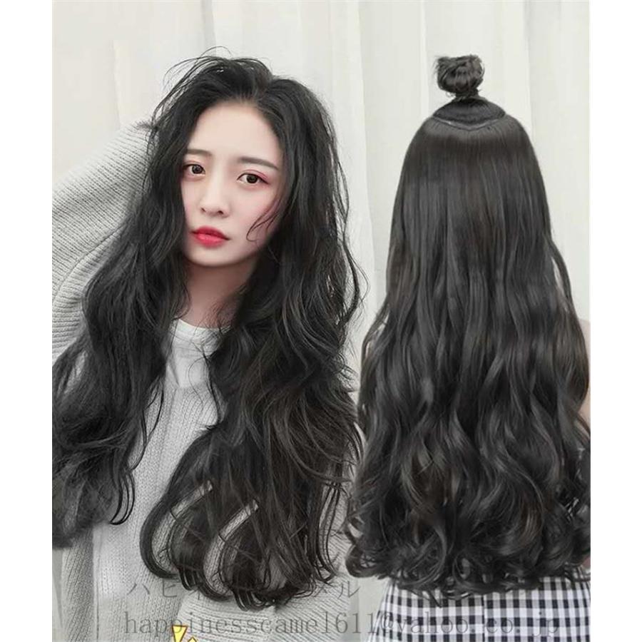 付け毛 ｖ型 レディース ボリュームアップ エクステ ロング ふわふわ巻き髪 ストレート2種 ストレートwig耐熱 取り付け簡単 超便利一瞬で変身日常用45cm60cm 4179 ハピネスキャメル 通販 Yahoo ショッピング