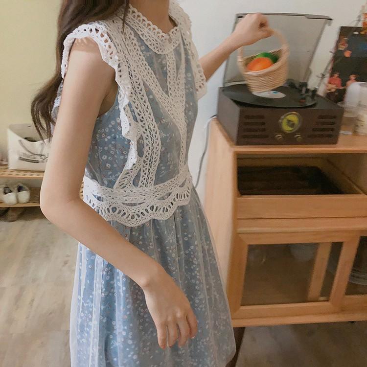 2色 ノースリーブ 膝丈ワンピース レディース 夏作 着痩せ 花柄ワンピース カジュアル フェミニン ベンツワンピース 422 ハピネスキャメル 通販 Yahoo ショッピング