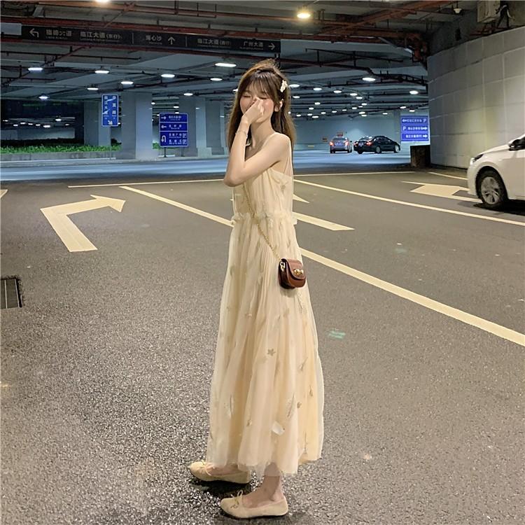 レディース ノースリーブ Vネックロングワンピースとチュールblingblingワンピースビーチワンピース ２点セット 春夏にピッタリ 韓国ファッション 4 ハピネスキャメル 通販 Yahoo ショッピング