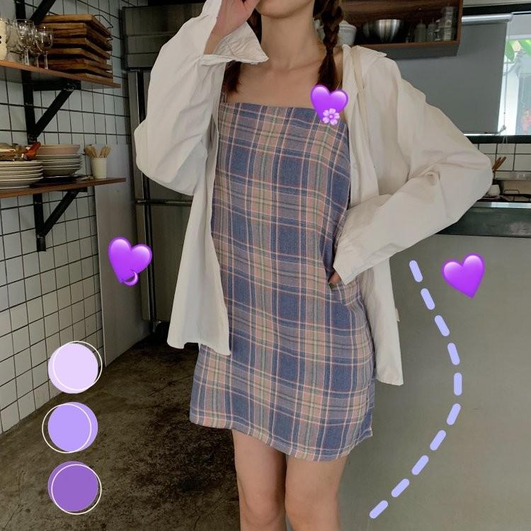 2色 ノースリーブ ミニワンピース レディース 夏作 着痩せ 細身 チェック柄ワンピース 可愛い カジュアル フェミニン ワンピース 771 ハピネスキャメル 通販 Yahoo ショッピング