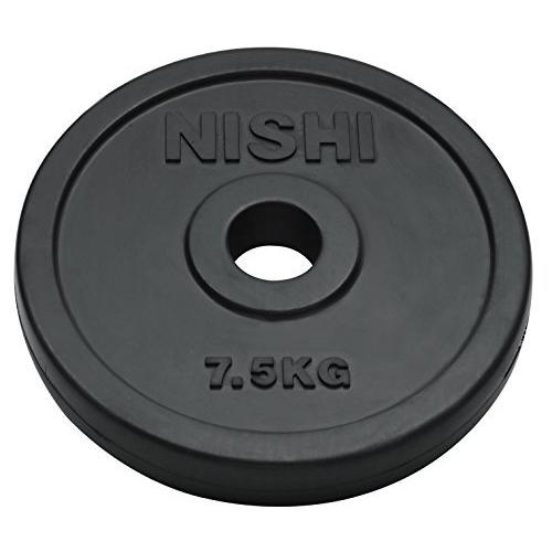 日本最級 NISHI(ニシ・スポーツ) SDラバープレート50 φ50mmバー用 7.5kg T2874 バーベル