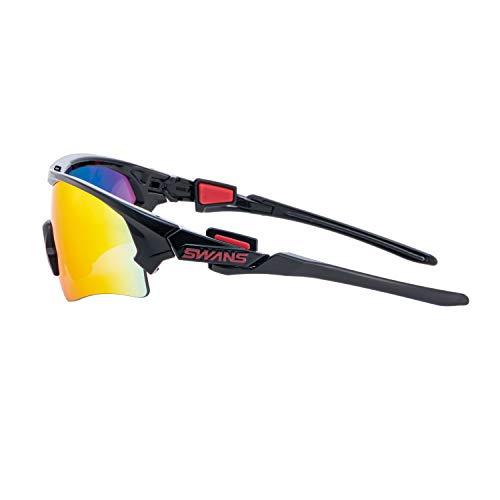 SWANS(スワンズ) スポーツサングラス FACEONE フェイスワン FO-3501 BK 日本製 ミラーレンズ ブラック×ブラック×ブラッ ミラーレンズ FO BK