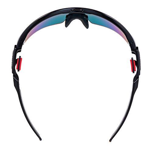 SWANS(スワンズ) スポーツサングラス FACEONE フェイスワン FO-3501 BK 日本製 ミラーレンズ ブラック×ブラック×ブラッ ミラーレンズ FO BK