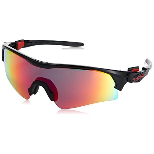 SWANS(スワンズ) スポーツサングラス FACEONE フェイスワン FO-3501 BK 日本製 ミラーレンズ ブラック×ブラック×ブラッ ミラーレンズ FO BK