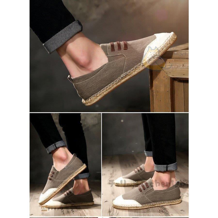 人気のファッションブランド アウトドアシューズ シューズ 麻靴 リネンシューズ ローファー カジュアルシューズ シューズ 麻靴 リネンシューズ ローファー カジュアルシューズ エスパドリーユ スリッポン 靴 メンズ 軽量 透気 夏 父の日 ギフト Www Threeriversofs Com