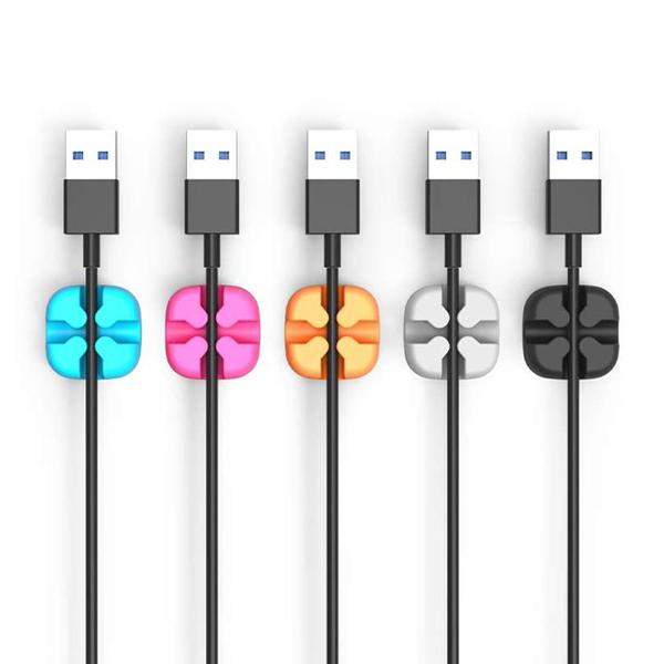 ケーブルクリップ ケーブルホルダ USB 充電ケーブル コード 固定 整理 