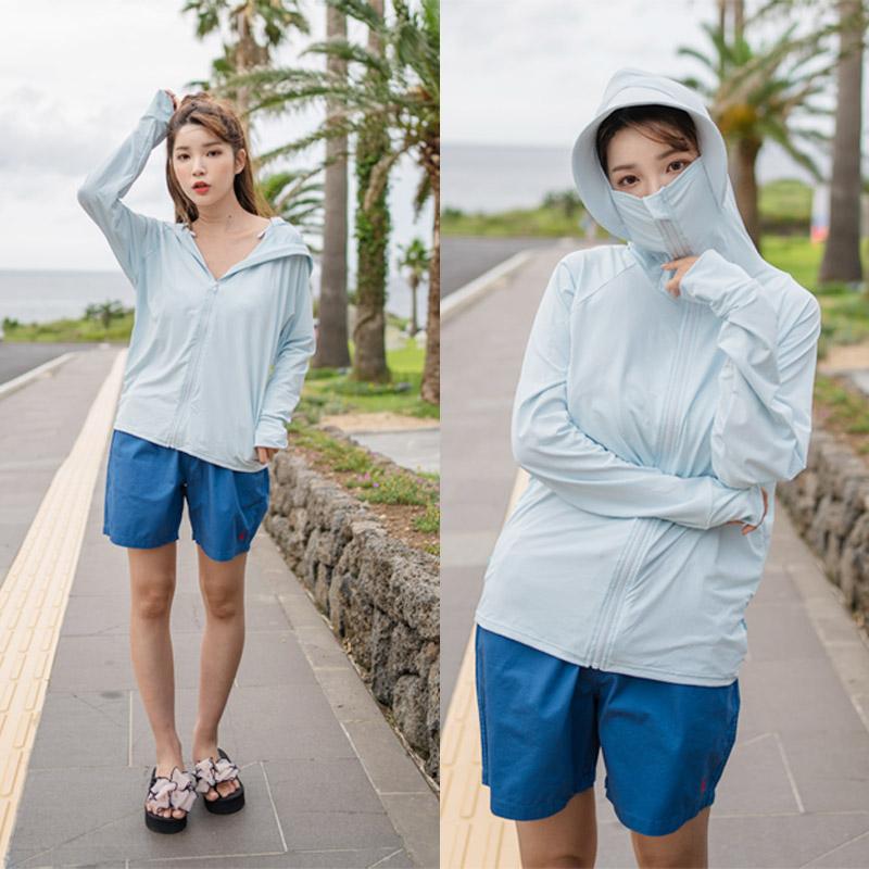 ラッシュガード パーカー レディース UVカット UPF50+ ひんやり 冷感