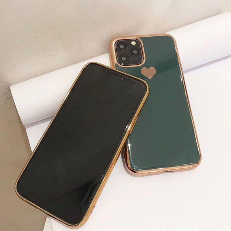 iPhone ケース シンプル ソフト カバー ハート iPhoneSE 第2世代