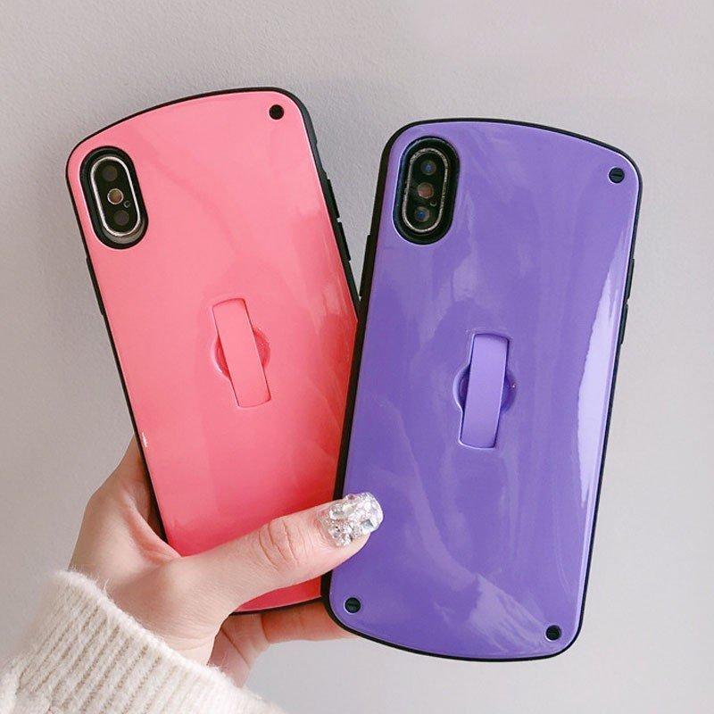 iPhone ケース リング 一体型 耐衝撃 カバー iPhoneSE 第2世代