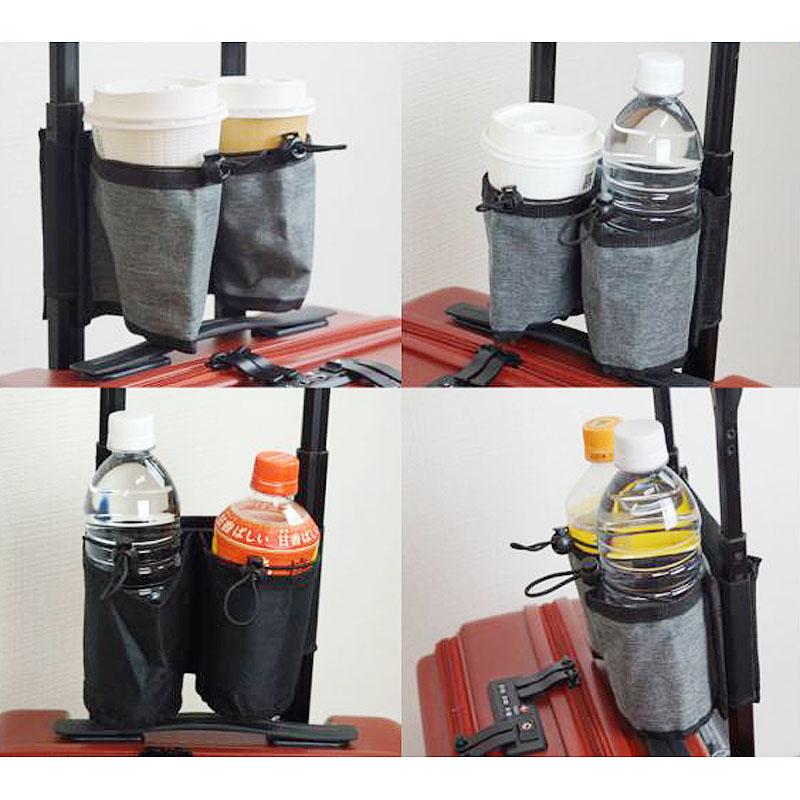 スーツケース ドリンクホルダー カップホルダー ハンドル 取り付け スマホ ペットボトル カップコーヒー 小物入れ キャリーバッグ 国内 海外 旅行 爆買 |  | 14