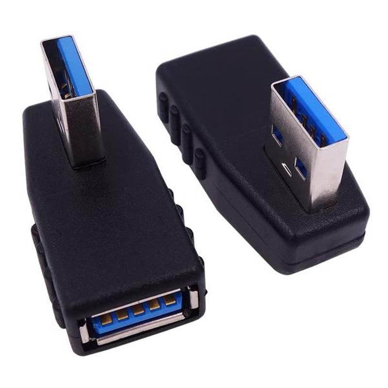USB 変換 アダプタ L字型 90度 方向変換 USB3.0 対応 ハブ ケーブル変換 直角 右向き 左向き 2個セット ポイント 爆買 ...