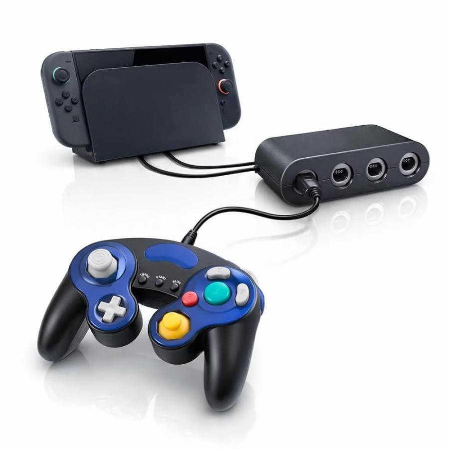 挿すだけ即プレイ】ゲームキューブコントローラー 互換 接続タップ