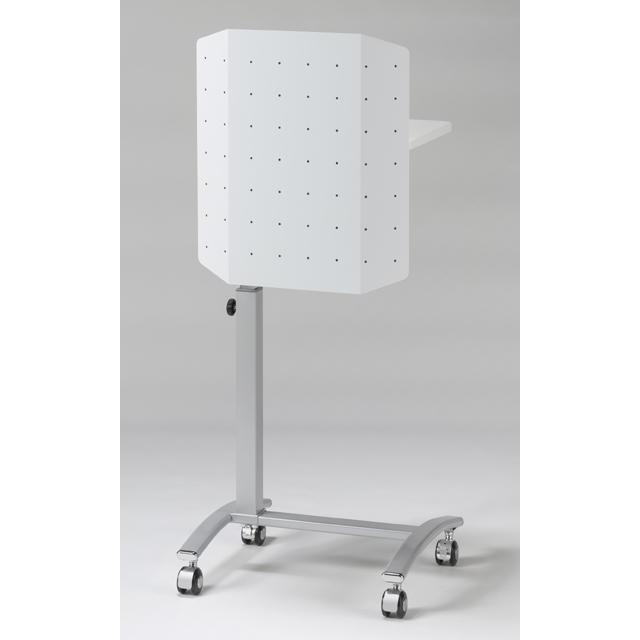 ナカキン　講演台　SLT40-W[検索用キーワード＝講演台 ホワイト 講演台 キャスター付き 講演台 キャスター 演説台 演台] 講演台