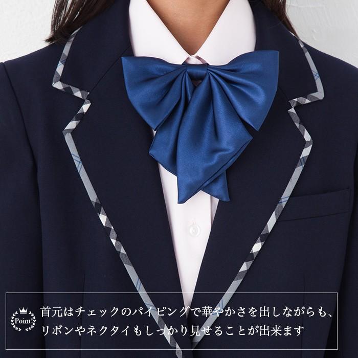 送料無料 スクールブレザー パイピング チェック柄 紺 ネイビー 日本製 国内生産 学生 制服 上衣 ジャケット 女子高生 女の子 女子 レディース 中学生 高校生 Aiktyjkc スクールファッション Classroom 通販 Yahoo ショッピング