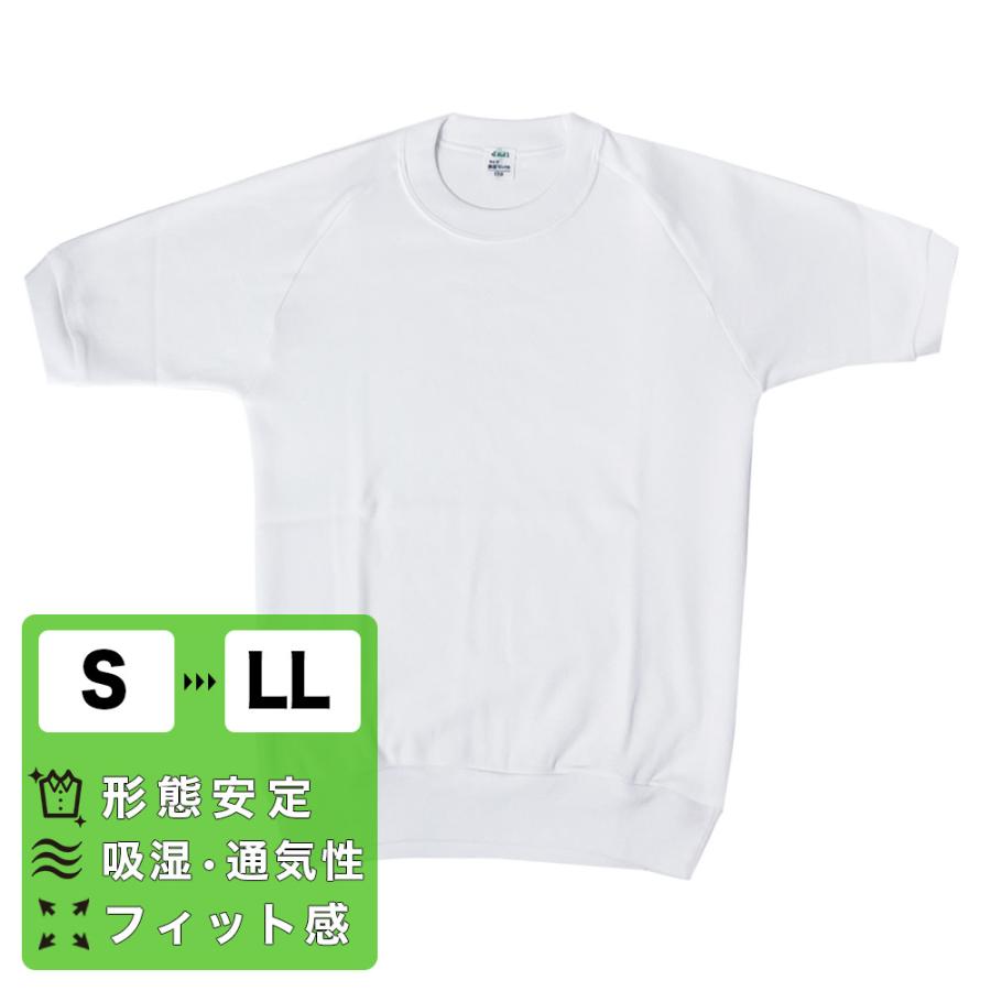 半袖Tシャツ S~LL 丸首 日本製 吸湿 通気性 フィット感 体操服 体操着
