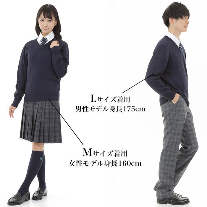 送料無料 綿混 スクールセーター 男女兼用 Vネック ニットセーター 学生 男子 女子 メンズ レディース 女子高生 高校 中学 学校 紺 ネイビー ベージュ グレー Cl0017 スクールファッション Classroom 通販 Yahoo ショッピング
