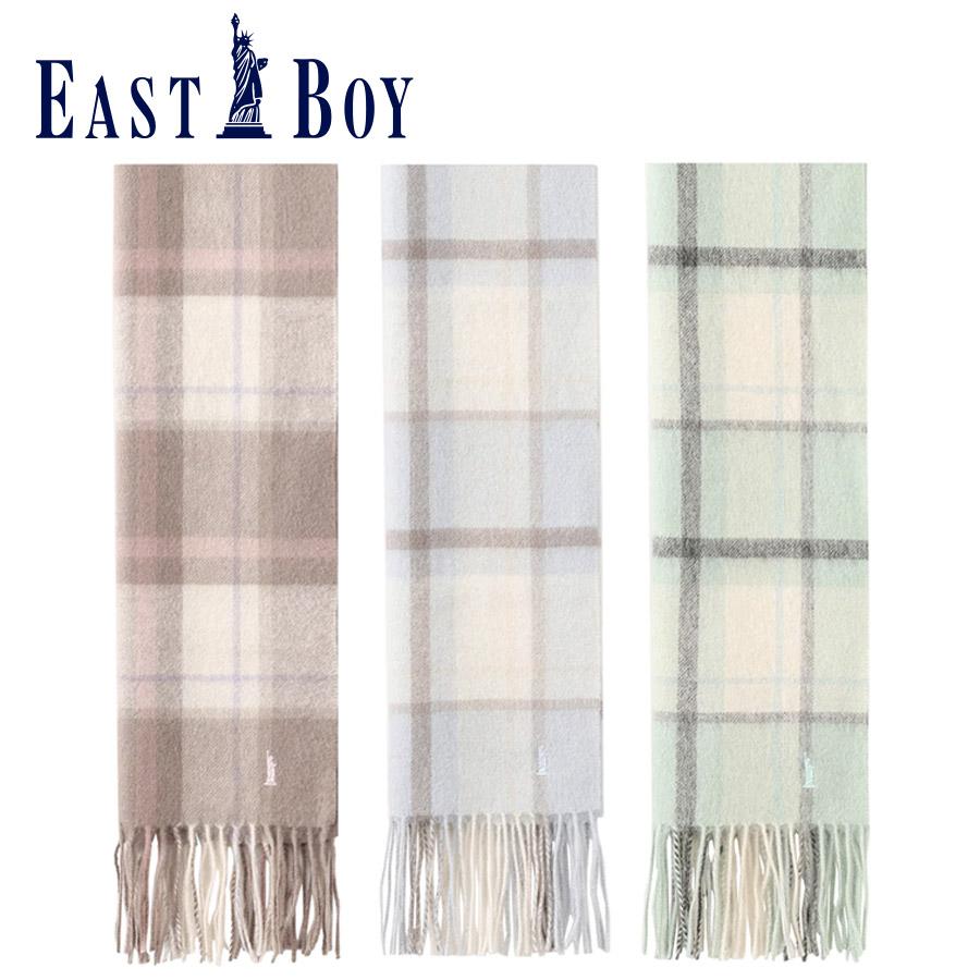 42【極美品】イーストボーイ ダッフルコート 9 グレー M 裏チェック柄 通学 EASTBOY（イーストボーイ） スクール ダッフルコート 女子用 ネイビー