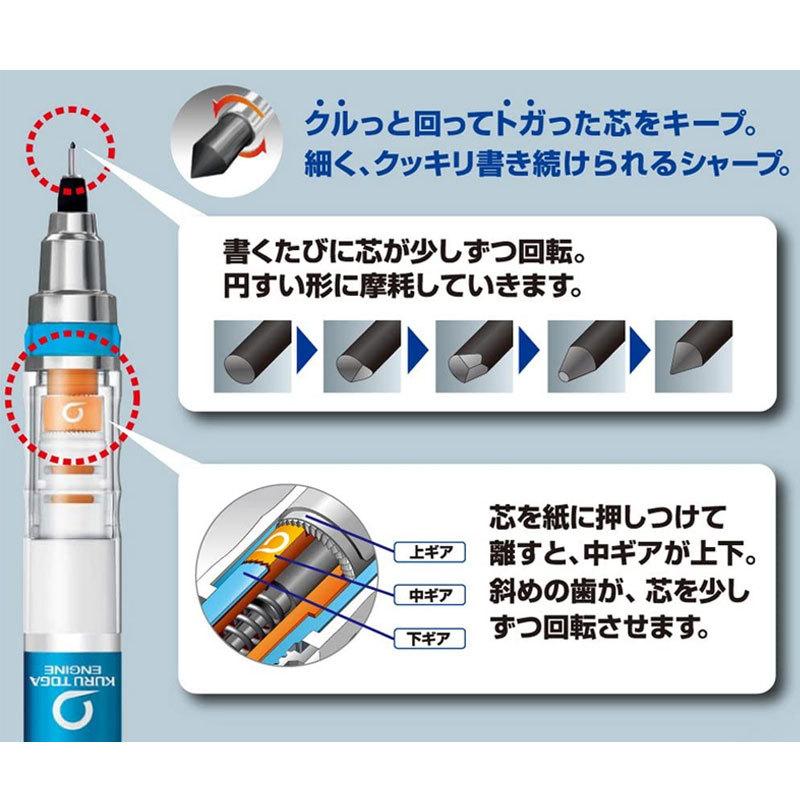 クルトガ パイプスライドモデル 0.5mm シャープペンシル