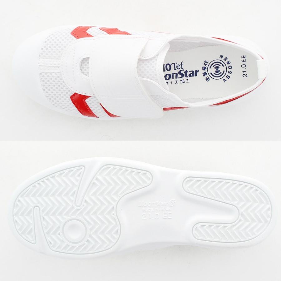 ムーンスター バイオTEF02 上履き 上靴 スクールシューズ 日本製 2E メッシュ 通気性 面ファスナー テフロン加工 撥水 防汚 キッズ ジュニア MoonStar 1121146X |  | 08