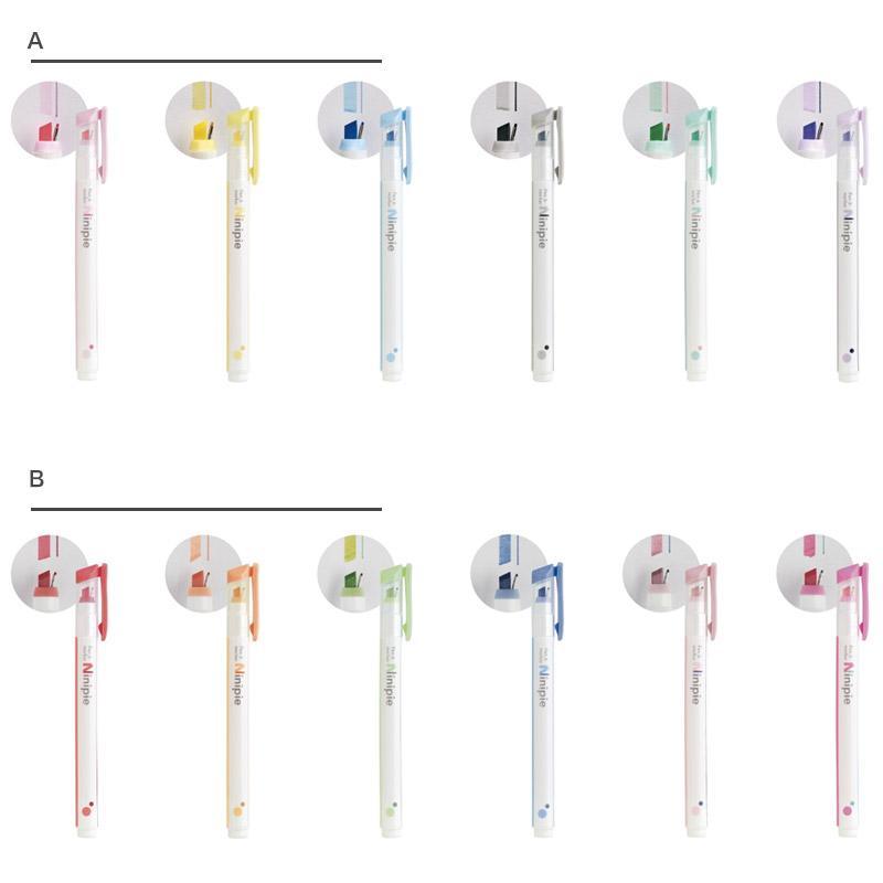 ペン＆マーカーNinipie ニニピー6色セット サンスター文具 水性