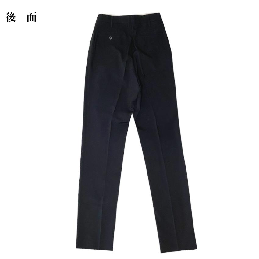 SALE! 男子 スクールスラックス 黒無地 ノータック ワンタック 日本製