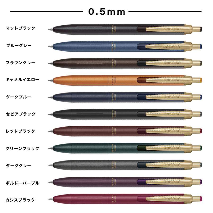 ゼブラ サラサグランド 0.3 0.5 ボールペン ジェルインク 筆記用具