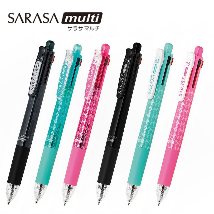 【限定品】 SARASA ボールペン 多機能ペン シャーペン まとめ売り ゼブラ サラサマルチ 多機能ペン 4色ジェルボールペン シャープ 0.4mm