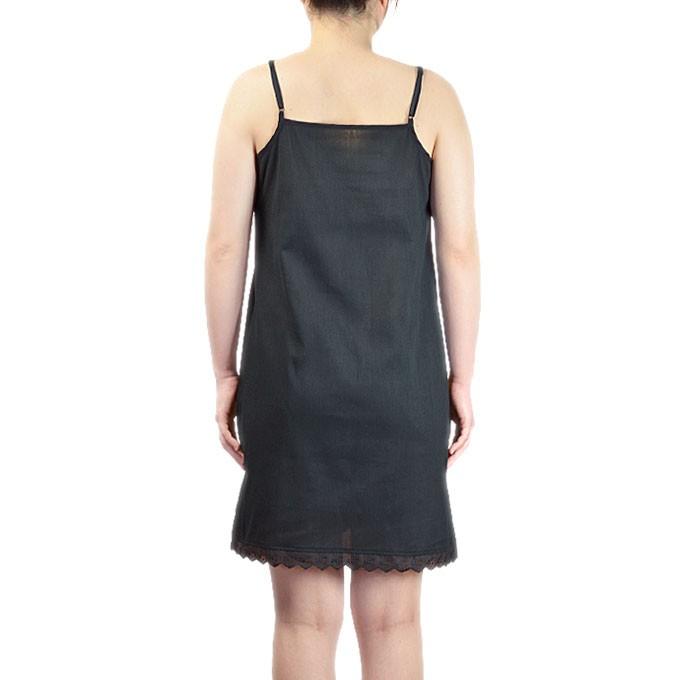 スリップ 綿100%のクレープ肌着 肩ひもアジャスター付で調整可能 (S M L LL) 日本製 コットン|happy-clothing|02