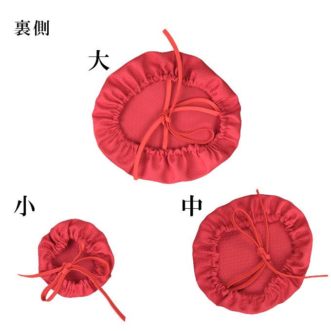 お地蔵さま帽子 さざ波 赤 朱 色 （大/中/小）お地蔵様 帽子 六地蔵