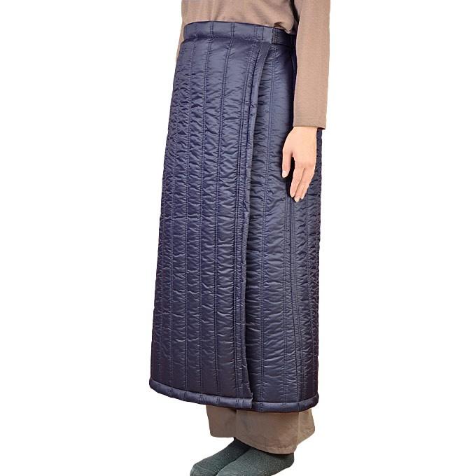 巻きスカート 防寒 ロング丈86cm キルト素材 日本製 撥水 プレゼント