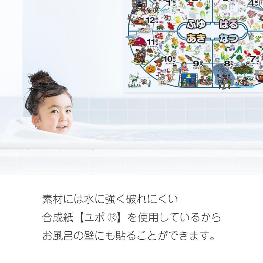 登録商標 お風呂でも使える 季節表 きせつのおべんきょう学習ポスター Ko Furo 001 お受験グッズのハッピークローバー 通販 Yahoo ショッピング