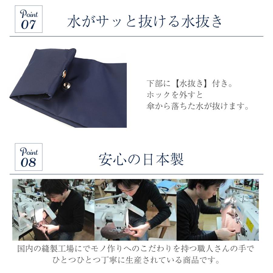 日本製 2〜3本用傘袋 紺 超撥水 収納袋付き 折りたたみ傘も対応 お子様