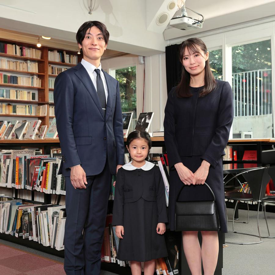 純日本製 純国産 ボレロ&ワンピース お受験本番 写真撮影用 濃紺 純日本製 純国産 ボレロ&ワンピース お受験本番 写真撮影用 濃紺