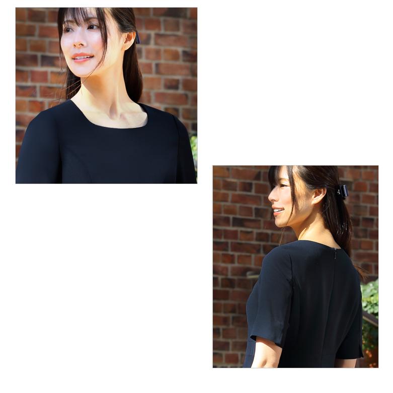 純日本製 純国産 接触冷感 速乾 UV CUT お受験説明会用ワンピース 五分