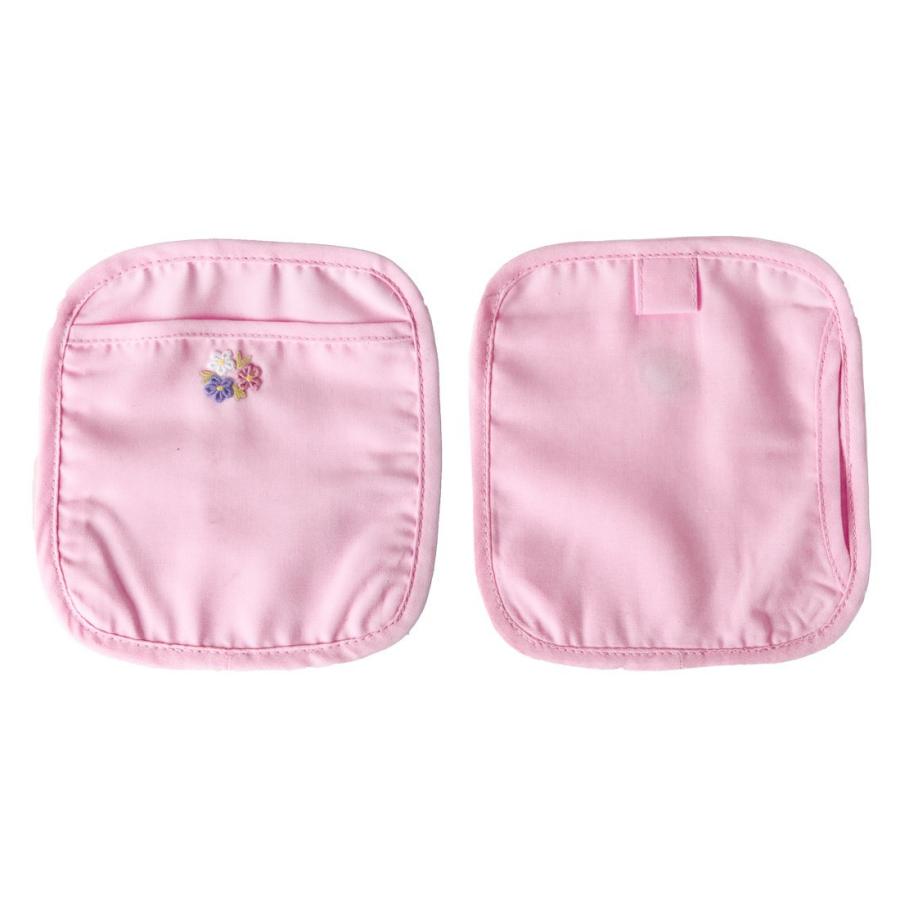 お受験専門店品質 Wポケットタイプ 安全ピン付き 付けポケット ピンク