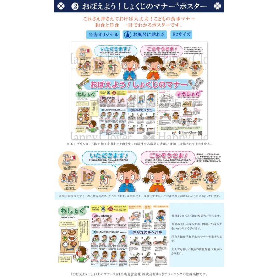 面接対策ポスター 5種セット はんたいことば しょくじのマナー かずのポスター とけいのよみかた サイコロで遊んで学ぶ あすつく Posterset002 お受験グッズのハッピークローバー 通販 Yahoo ショッピング
