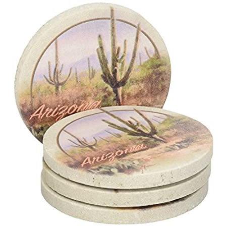 Thirstystoneドリンクコースターセット Saguaros Arizona コースター B000ovt8h6 セレクトショップハッピーコネクトのthirstystoneドリンクコースターセット Saguaros キッチン 台所用品 セレクトショップハッピーコネクト