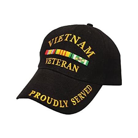 注目ショップ・ブランドのギフト EagleEmblemsInc.com Baseball Veteran Vietnam Service-Ribbon Served Proudly その他帽子