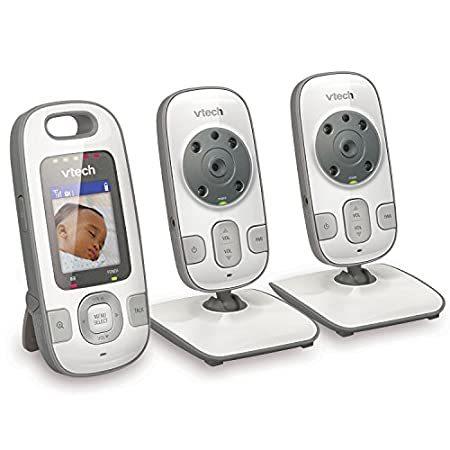 VTech 返品交換不可 BV73122GY Digital Video Baby Monitor Cameras 2 with Nig 最旬ダウン and Automatic