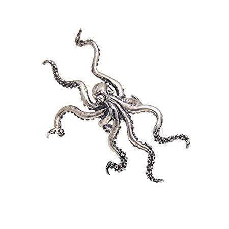 Paialco Single Octopusクリップイヤリング925スターリングDarknessゴシック軟骨トラガス耳際立つカフス イヤホン、スピーカー