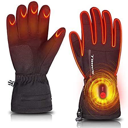 定番  Battery Heated Gloves for Men Women,Rechargeable Electric Heated Gloves for その他ライト、ランタン