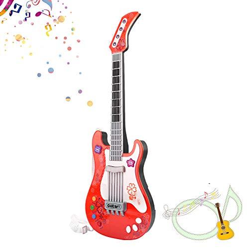 M 楽器玩具 Sanmersen キッズ 子供 ギター 弦なし 電子玩具 ギター 子供用 ギター再生 弦なし 楽器 パーティー記念品 誕生日プレゼント 子供 男の子 女の子 B07rbqj1vs セレクトショップハッピーコネクト